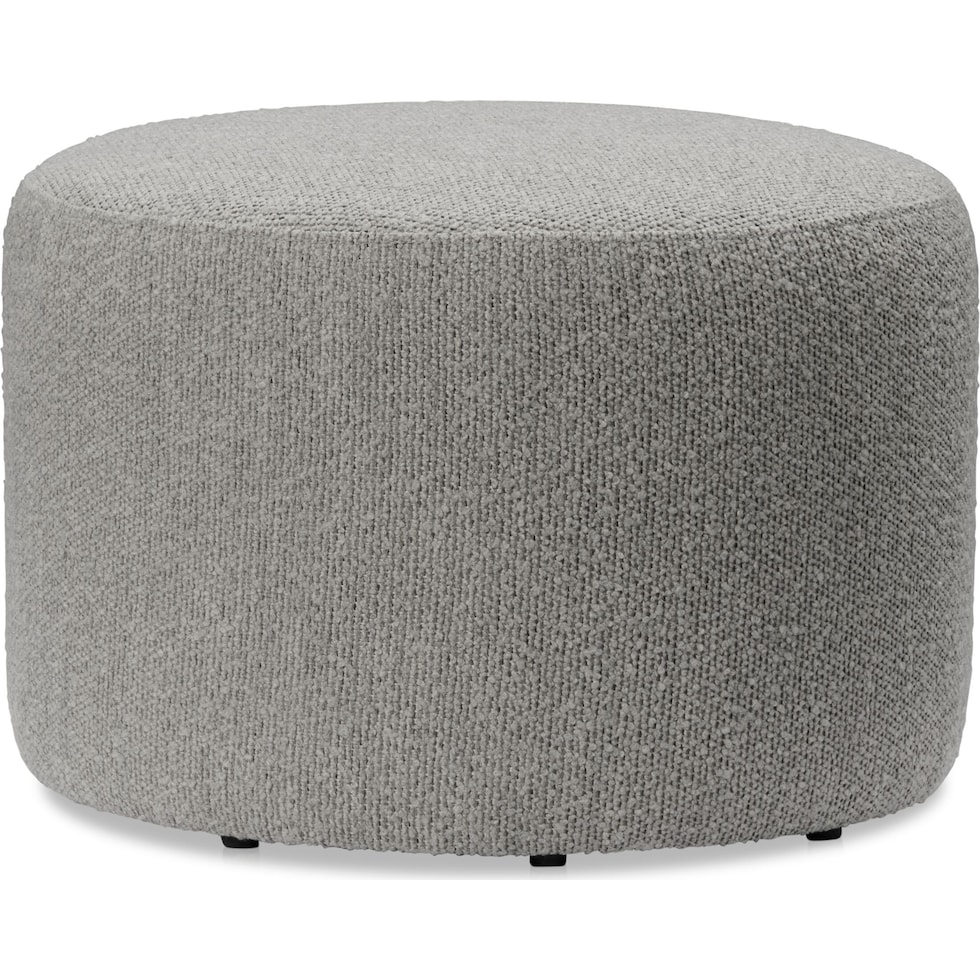 wade gray ottoman   