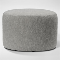 wade gray ottoman   