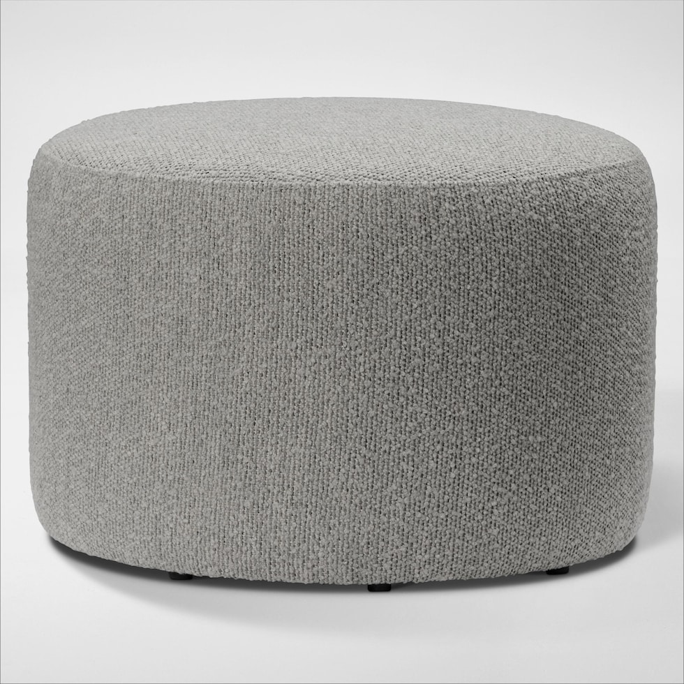 wade gray ottoman   
