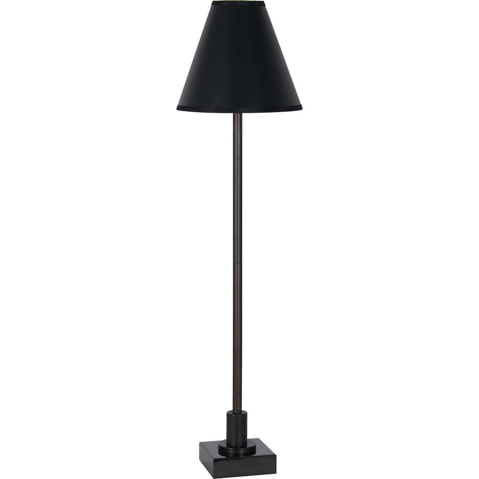 wagner black table lamp   