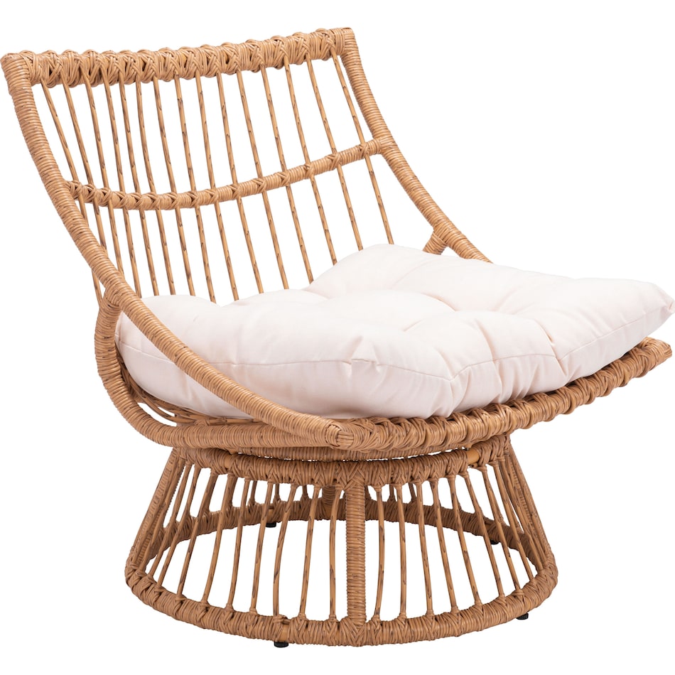 waikiki tan cream outdoor chair   