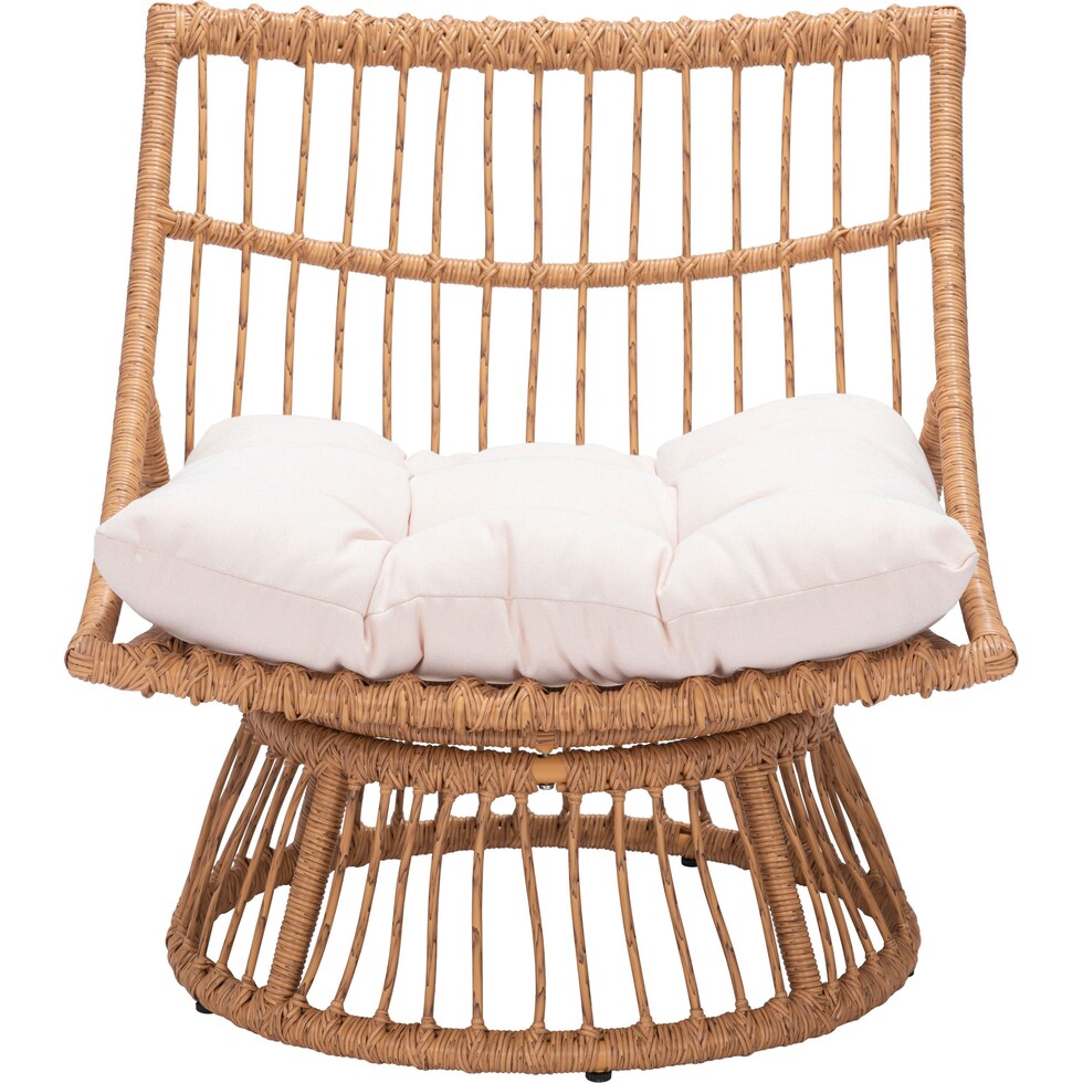 waikiki tan cream outdoor chair   