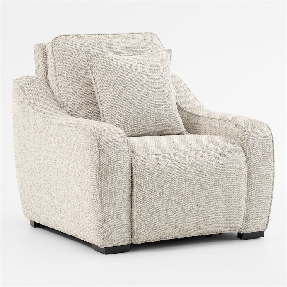 walden white recliner   