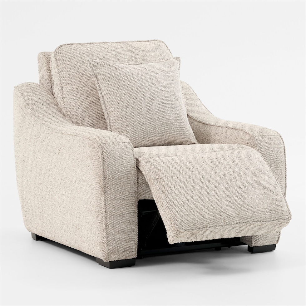 walden white recliner   