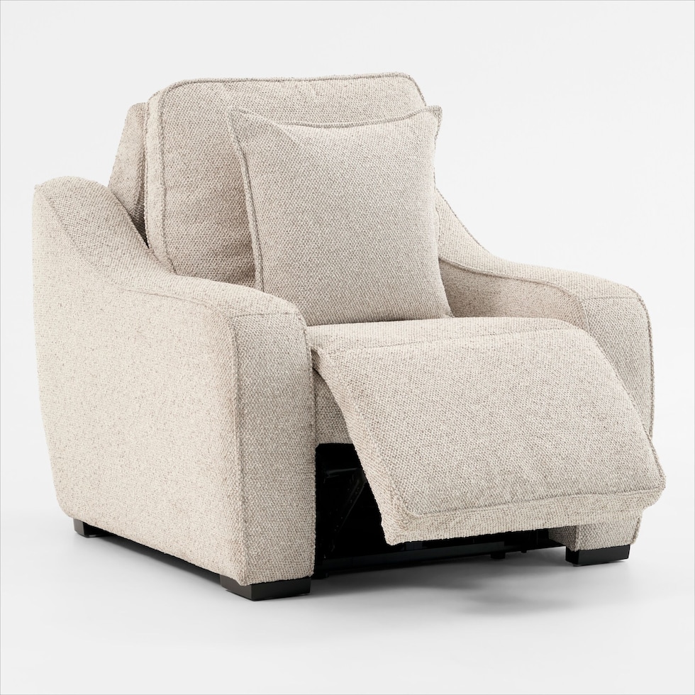 walden white recliner   