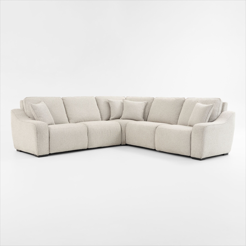 walden white sectional   