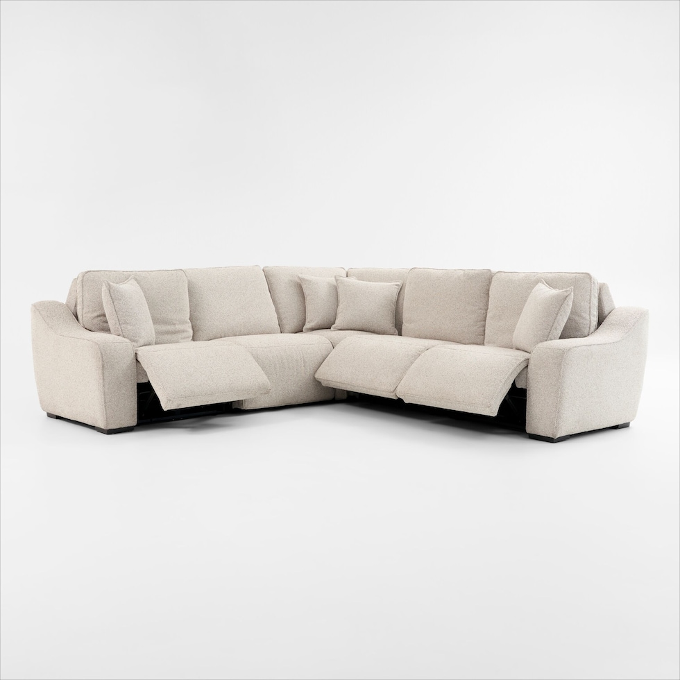 walden white sectional   