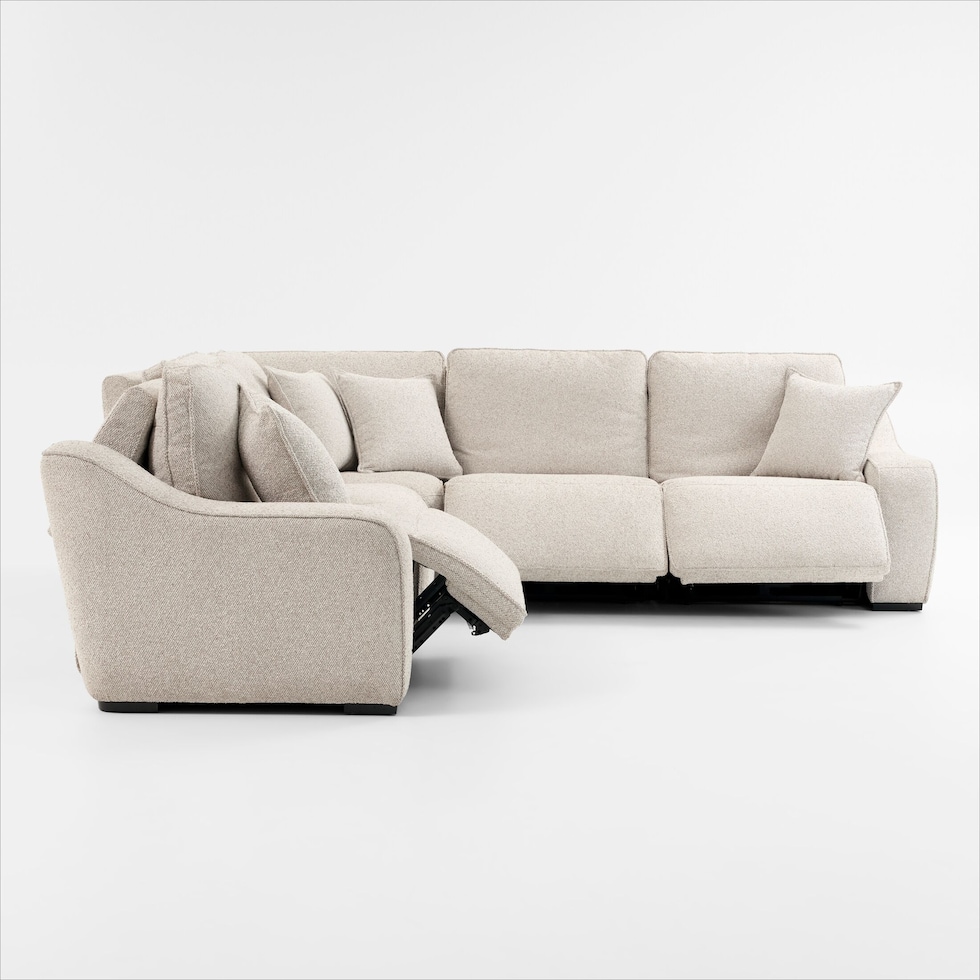 walden white sectional   