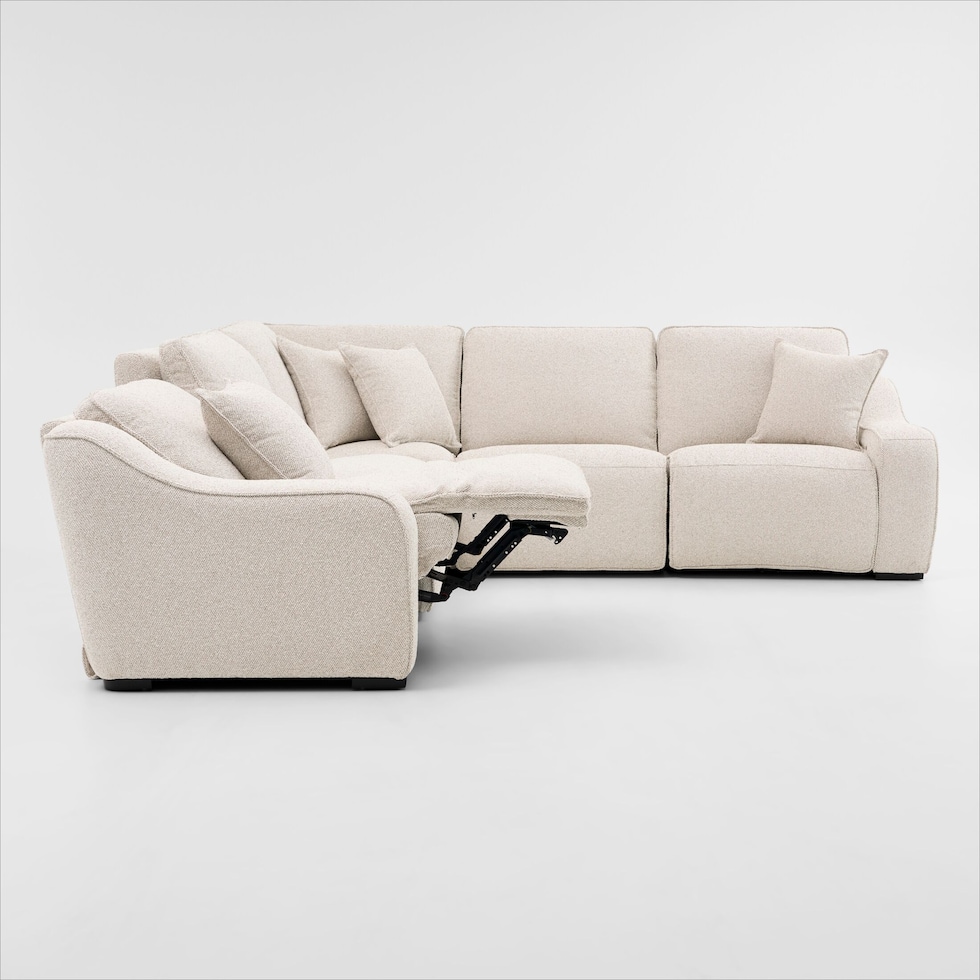 walden white sectional   