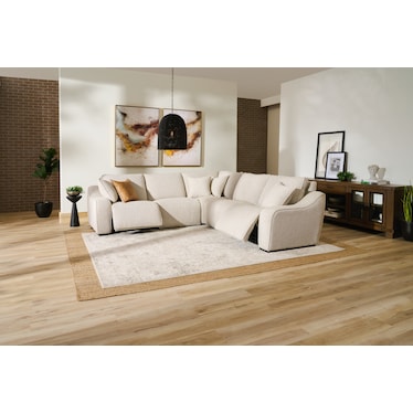 Walden 5-Piece Dual-Power Reclining Sectional