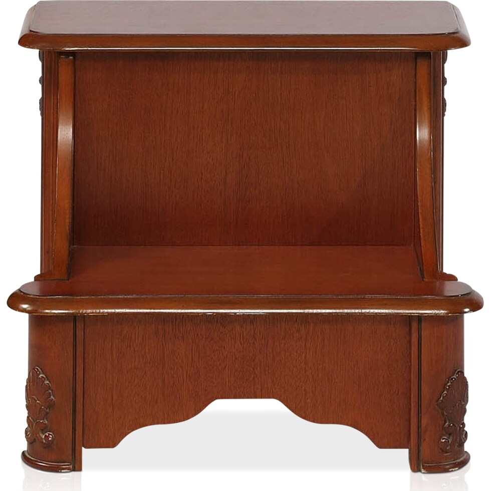 waldo dark brown bed steps   