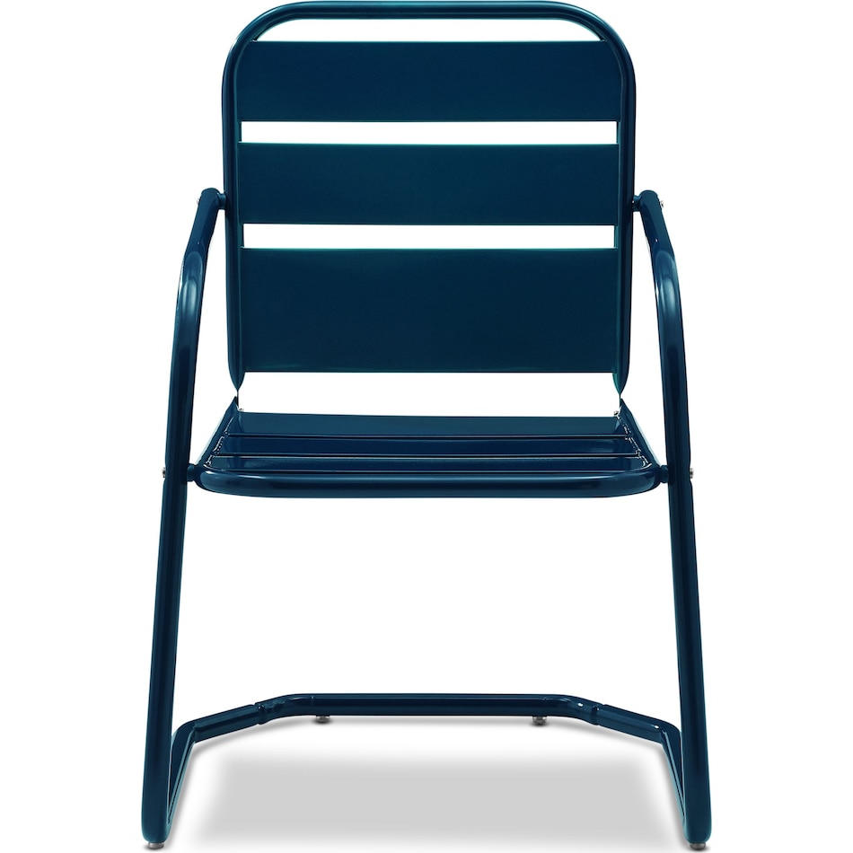 wallace blue outdoor chair set   