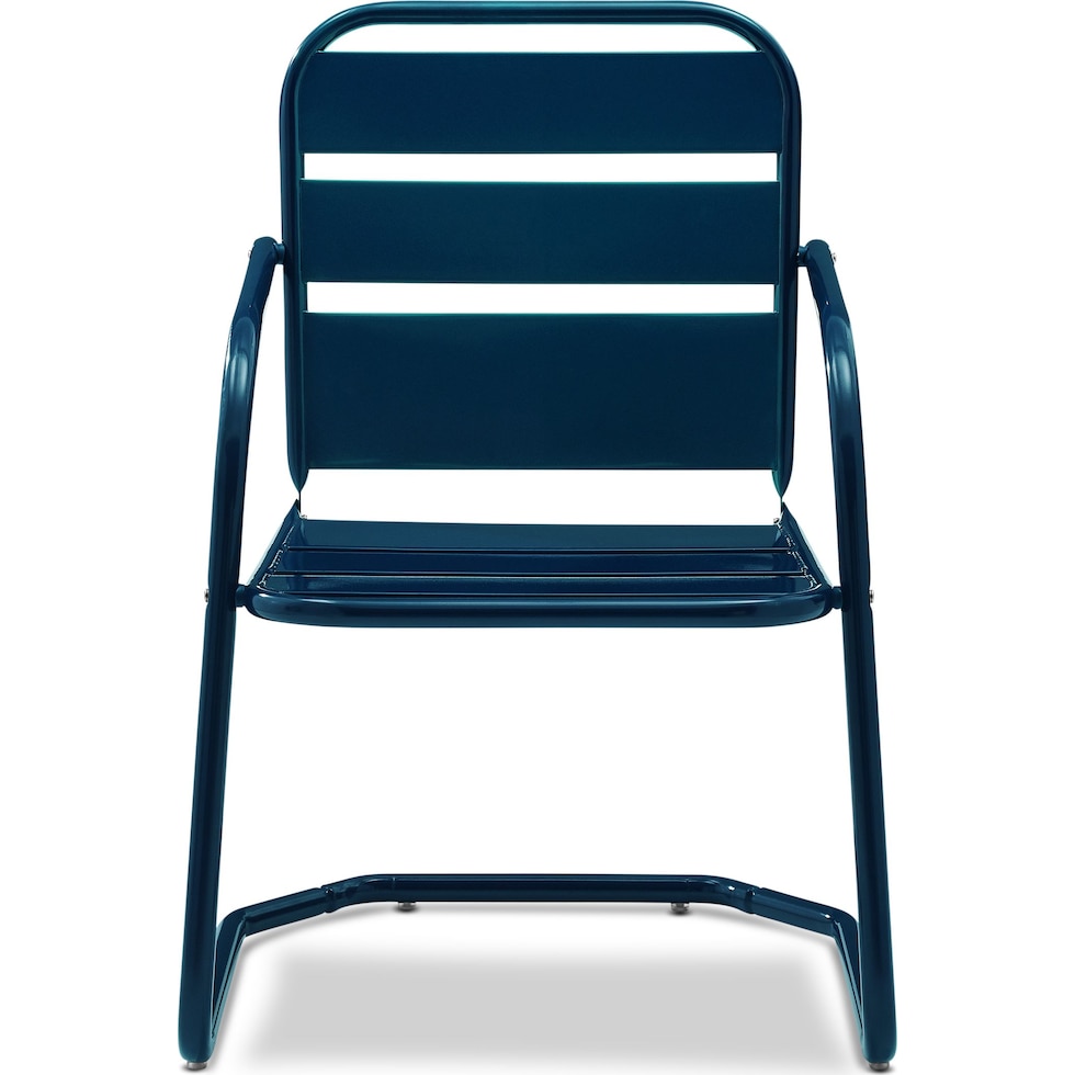 wallace blue outdoor chair set   