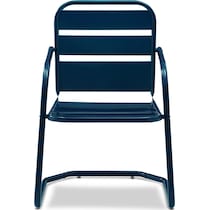 wallace blue outdoor chair   