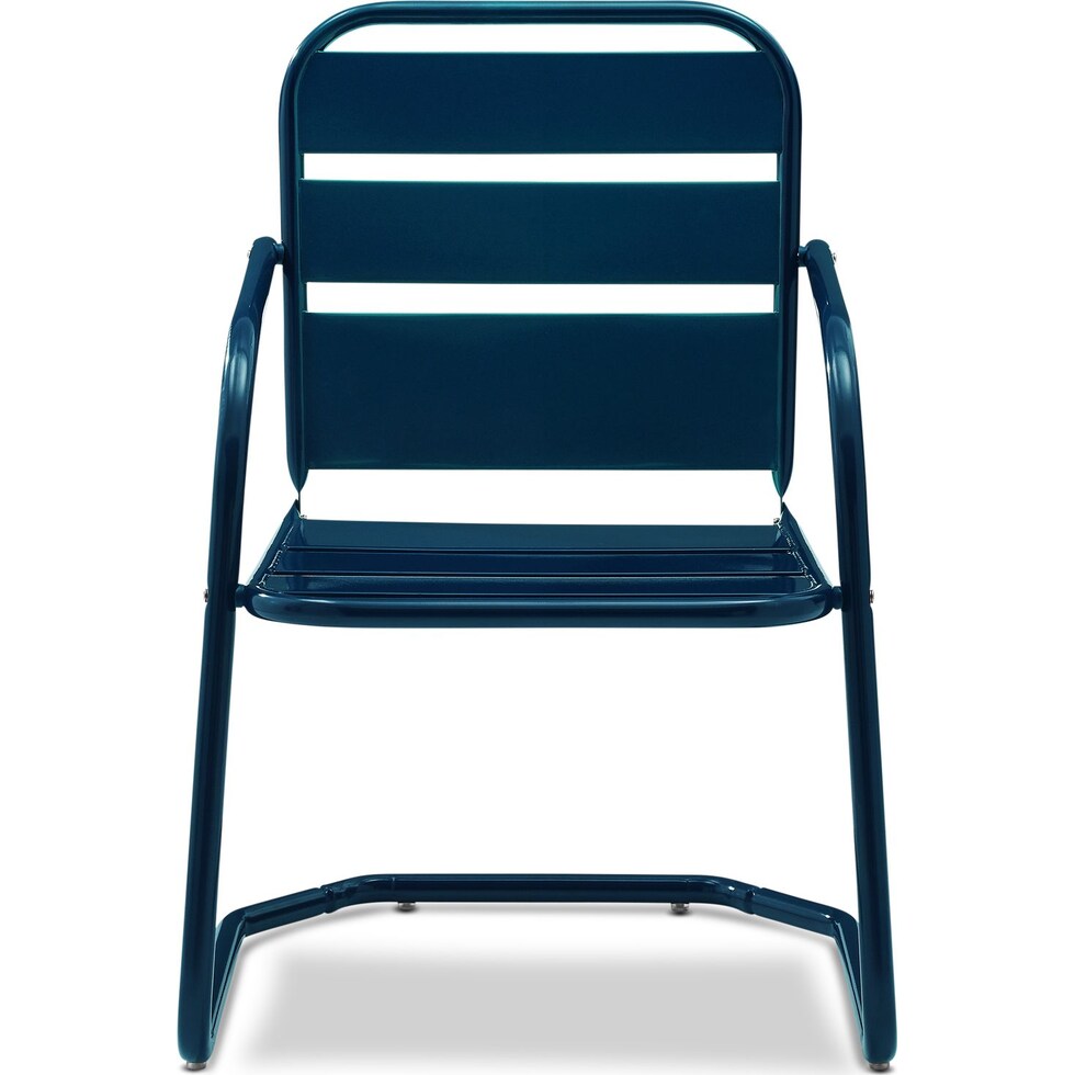 wallace blue outdoor chair   