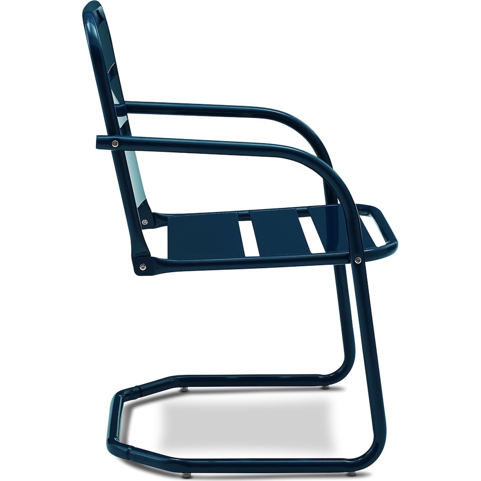 wallace blue outdoor chair   