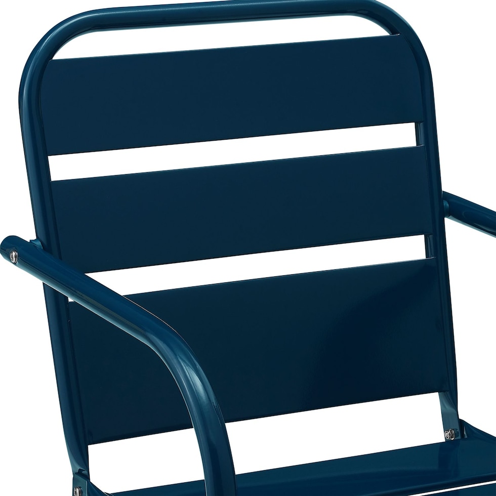 wallace blue outdoor chair   