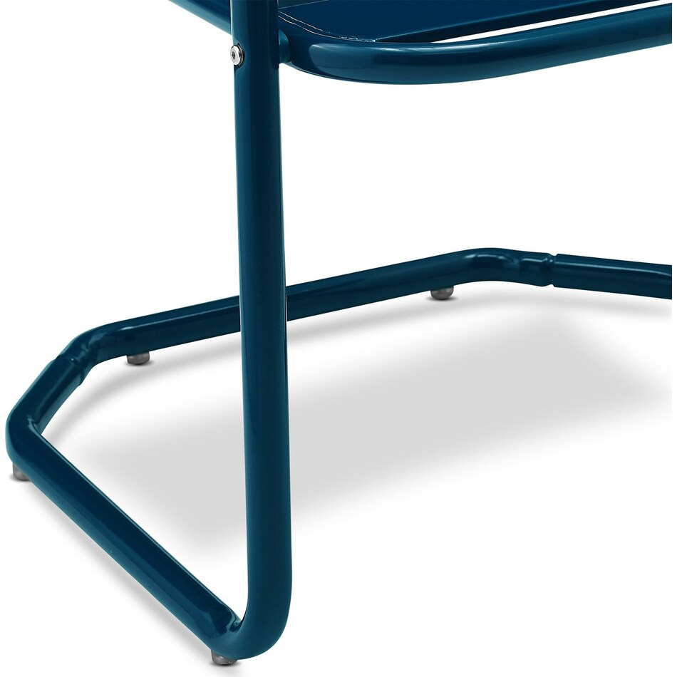 wallace blue outdoor chair   