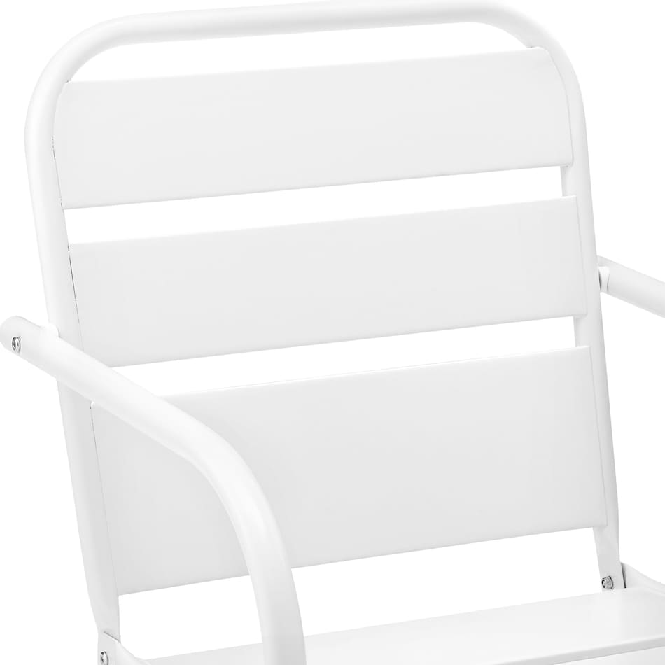 wallace white outdoor chair set   