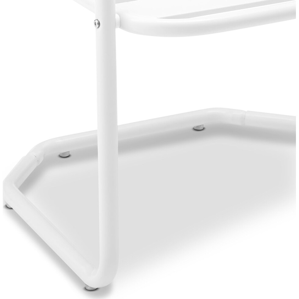 wallace white outdoor chair   