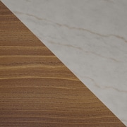 Alonzo L-Shaped Desk - Walnut