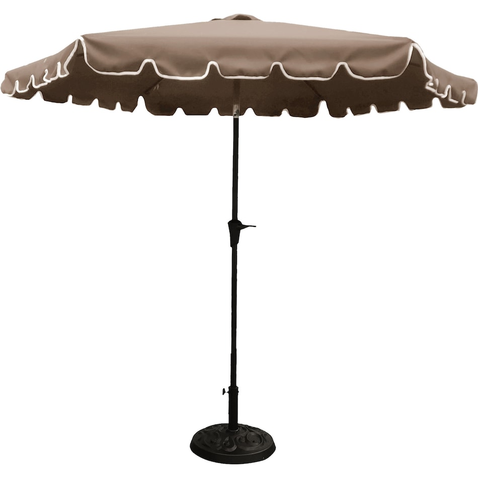 walt dark brown outdoor umbrella   