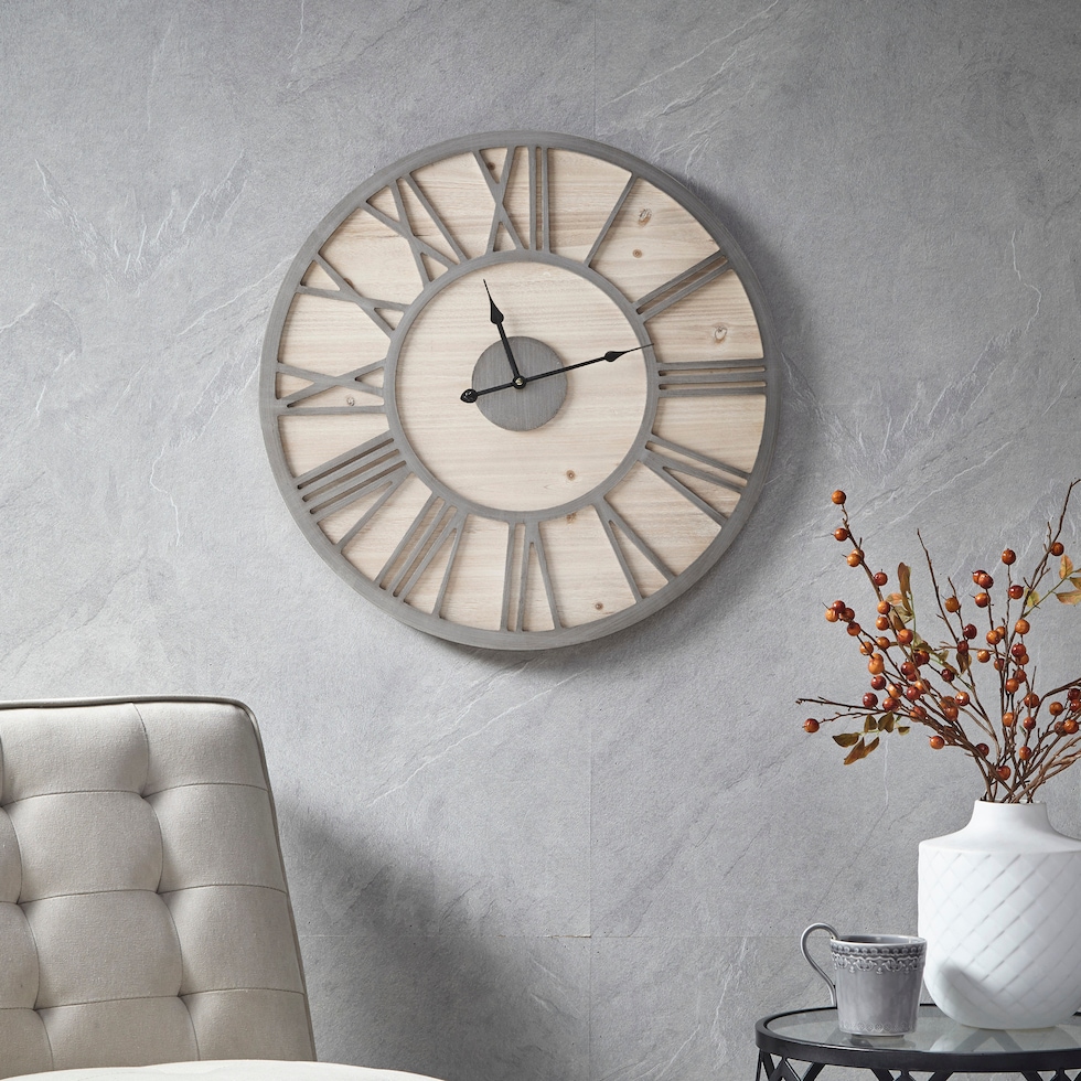 walt gray wall clock   