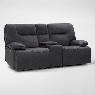 Warner Dual-Power Reclining Loveseat