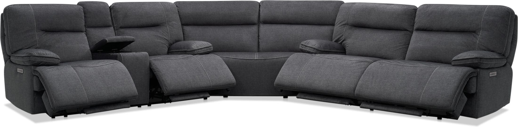 American signature sectional with recliner discount