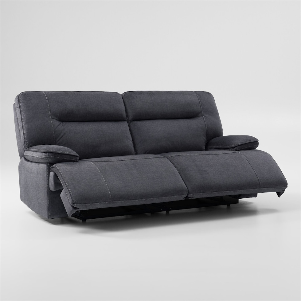 warner gray sofa   