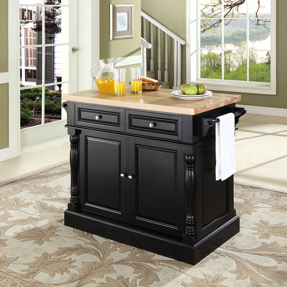 Warren Kitchen Island Model WF28691AAB Black