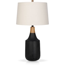 warren black table lamp   