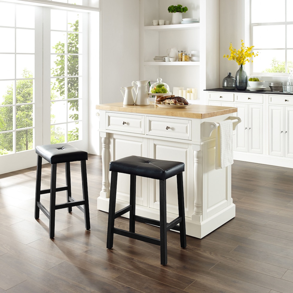 warren white kitchen island   