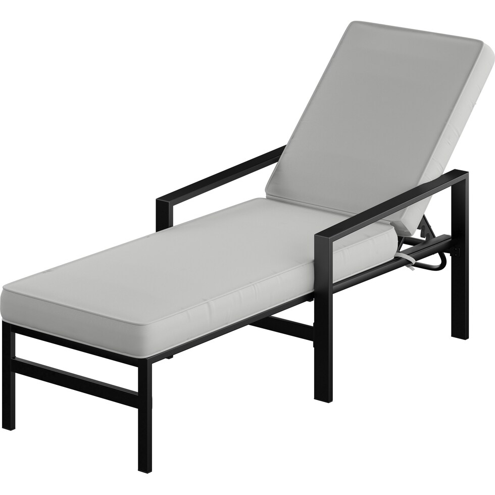 watson gray outdoor chaise   