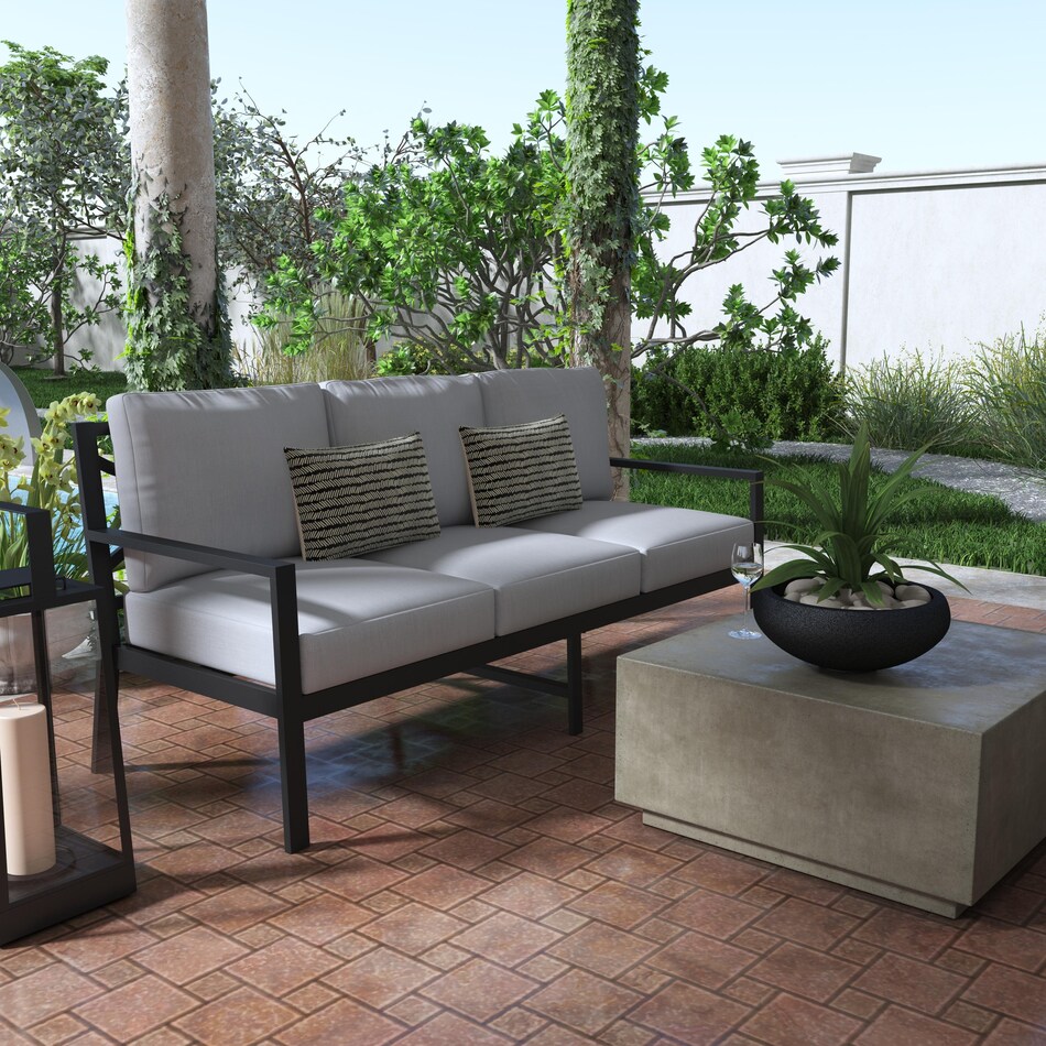 watson gray outdoor sofa   