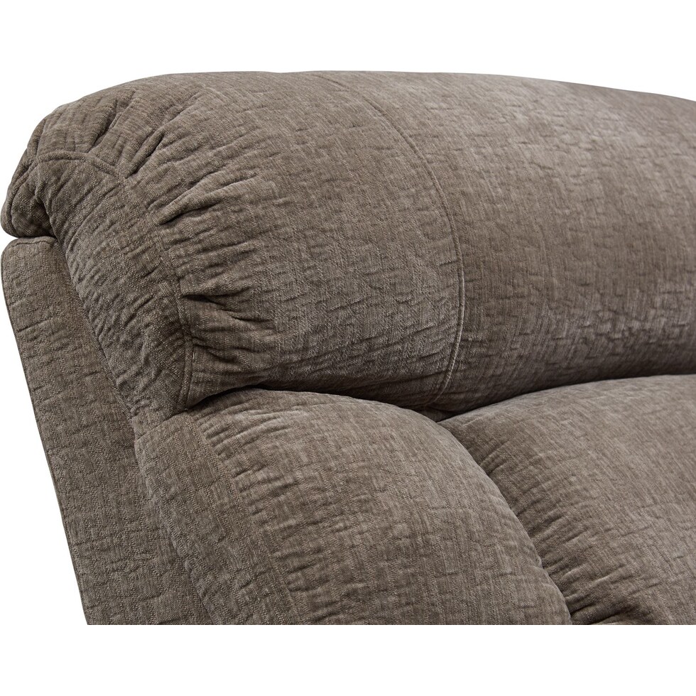 wave collection gray  pc reclining sectional   