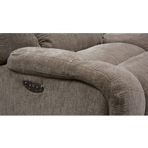 wave collection gray power recliner   