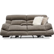wave collection gray power reclining loveseat   