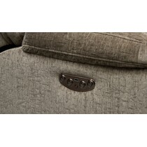 wave collection gray power reclining loveseat   