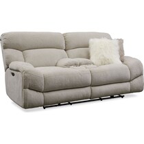wave collection white  pc power reclining living room   