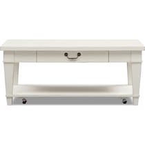 waverly white coffee table   