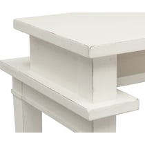 waverly white sofa table   