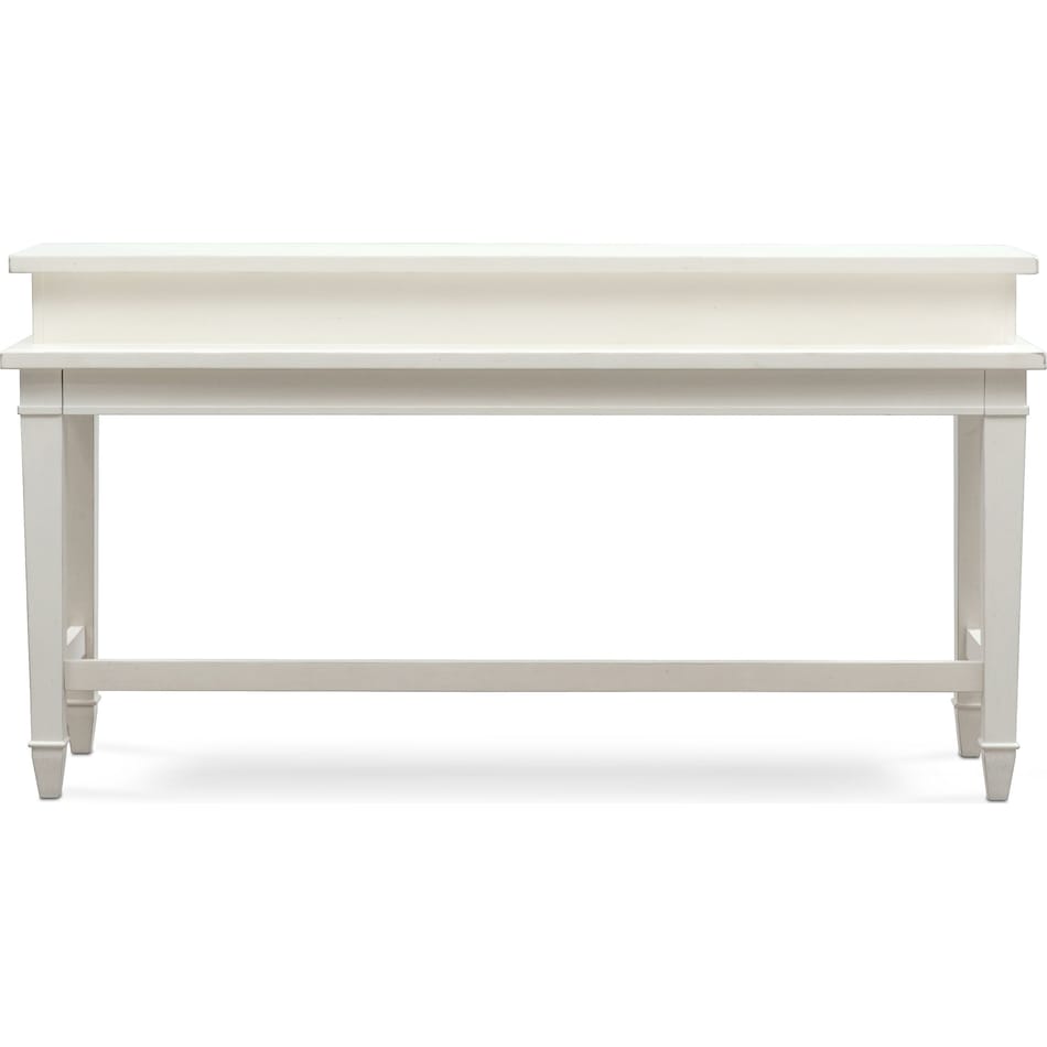 waverly white sofa table   