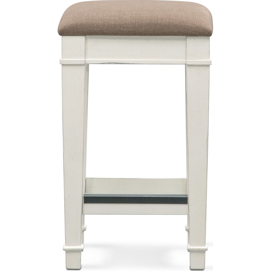 waverly white stool   