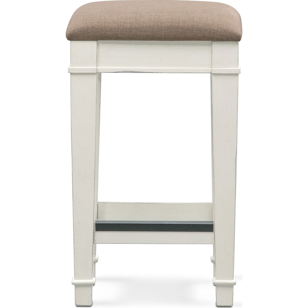 waverly white stool   