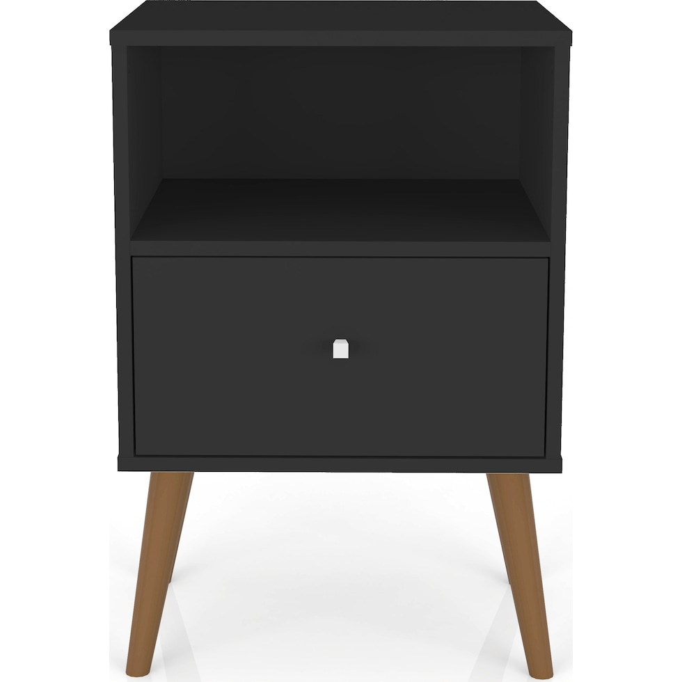 webb bedroom black nightstand   
