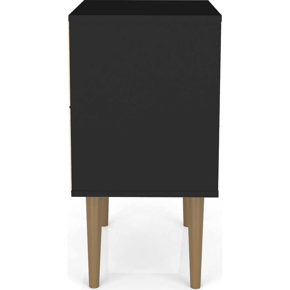 webb bedroom black nightstand   