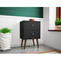 webb bedroom black nightstand   