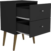 webb bedroom black nightstand   