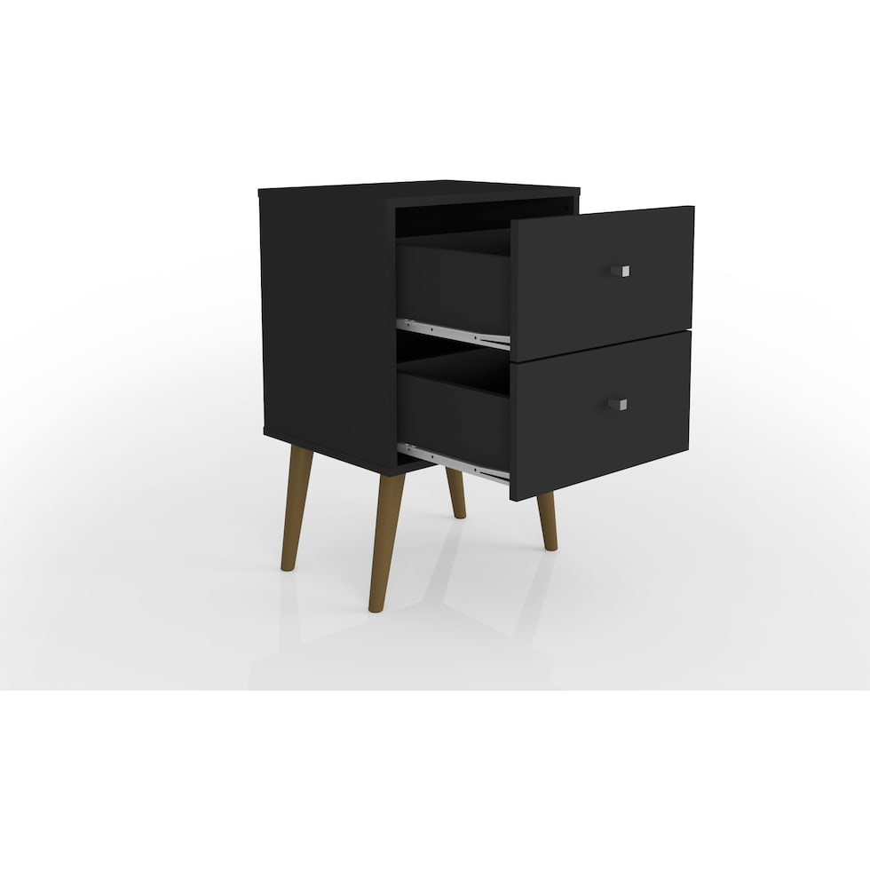 webb bedroom black nightstand   